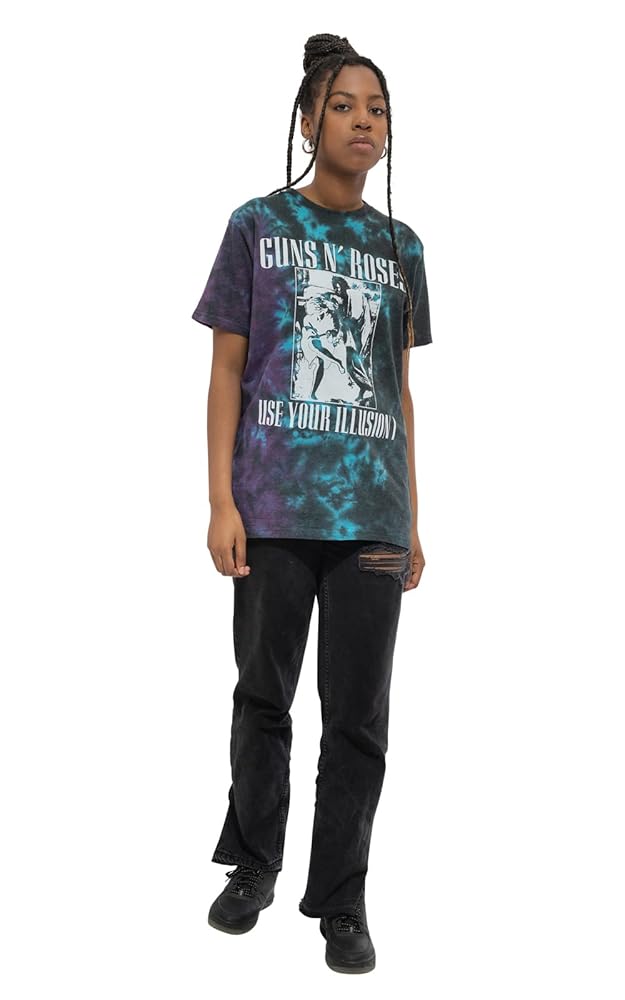 Guns N' Roses Use Your Illusion Monochrome T-Shirt Blue